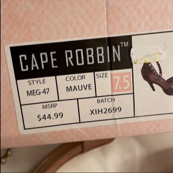 CAPE ROBBIN MAUVE MICROSUEDE STILETTO SANDALS. NEW - Picture 8 of 8